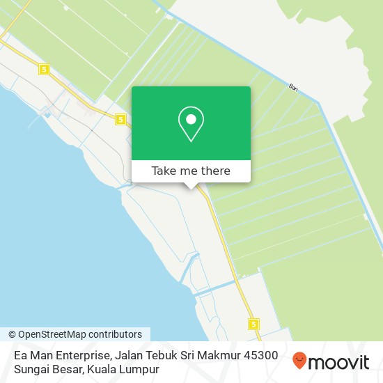 Peta Ea Man Enterprise, Jalan Tebuk Sri Makmur 45300 Sungai Besar
