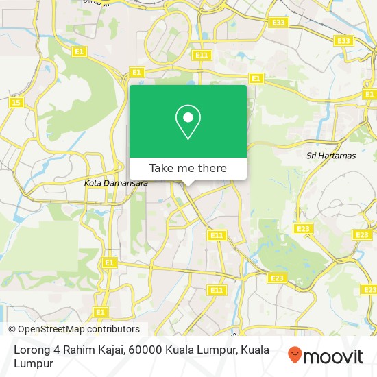 Peta Lorong 4 Rahim Kajai, 60000 Kuala Lumpur