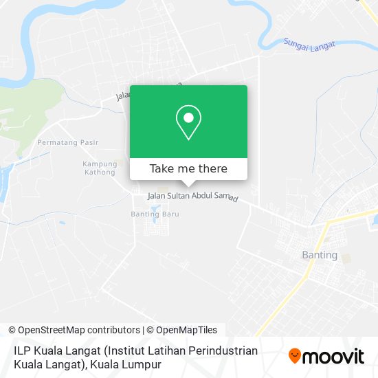 Peta ILP Kuala Langat (Institut Latihan Perindustrian Kuala Langat)