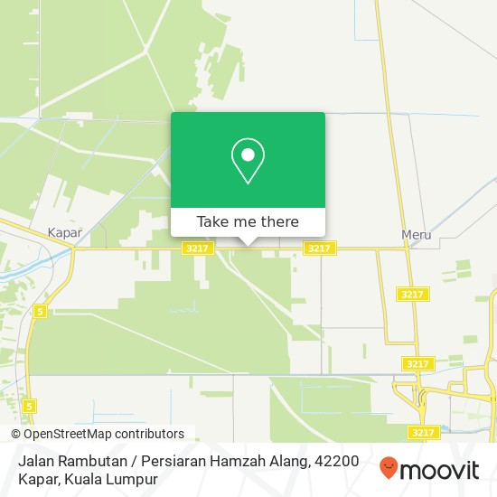 Jalan Rambutan / Persiaran Hamzah Alang, 42200 Kapar map
