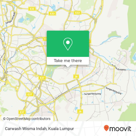 Carwash Wisma Indah map