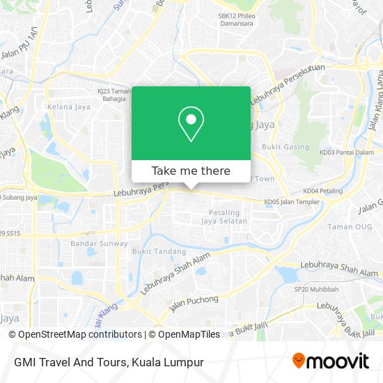 Peta GMI Travel And Tours