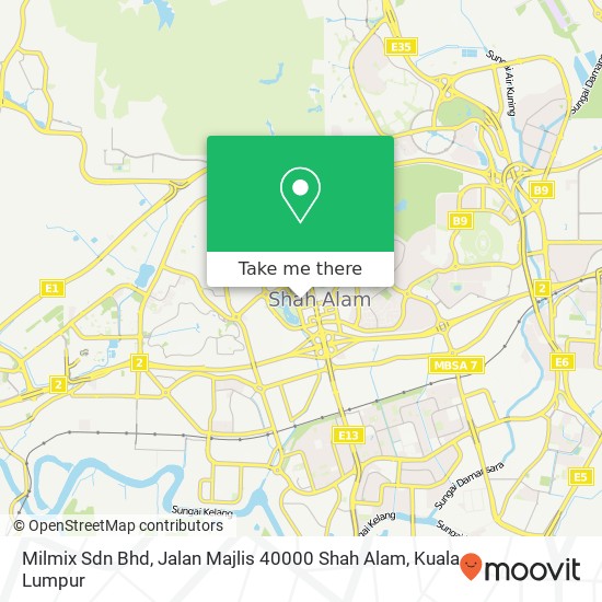 Milmix Sdn Bhd, Jalan Majlis 40000 Shah Alam map