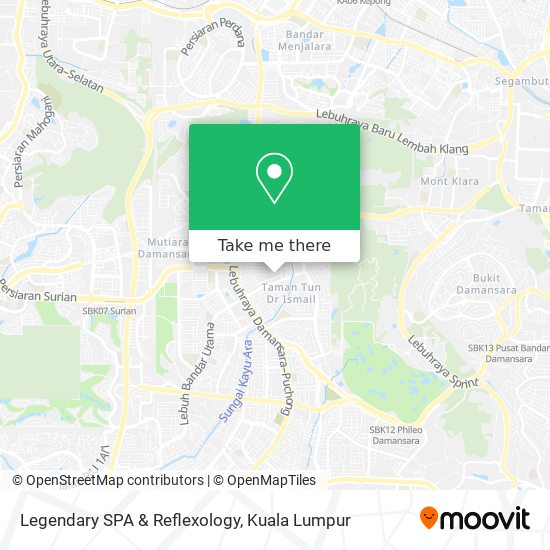 Legendary SPA & Reflexology map