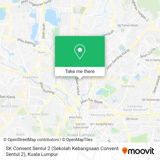 SK Convent Sentul 2 (Sekolah Kebangsaan Convent Sentul 2) map
