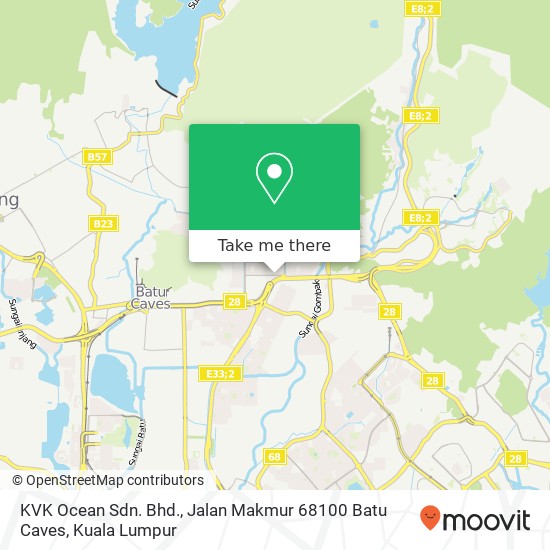 KVK Ocean Sdn. Bhd., Jalan Makmur 68100 Batu Caves map