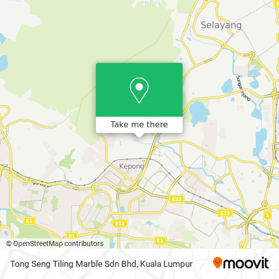 Peta Tong Seng Tiling Marble Sdn Bhd