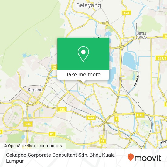 Cekapco Corporate Consultant Sdn. Bhd. map