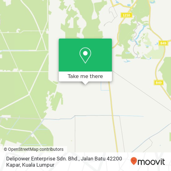 Delipower Enterprise Sdn. Bhd., Jalan Batu 42200 Kapar map
