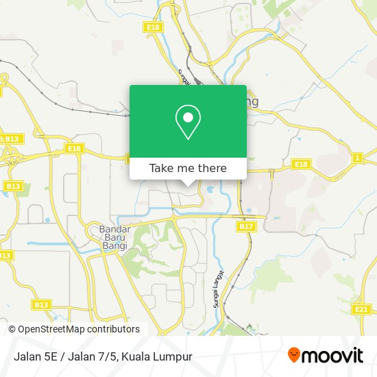 Jalan 5E / Jalan 7/5 map