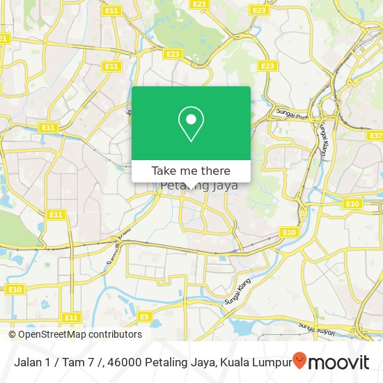 Peta Jalan 1 / Tam 7 /, 46000 Petaling Jaya