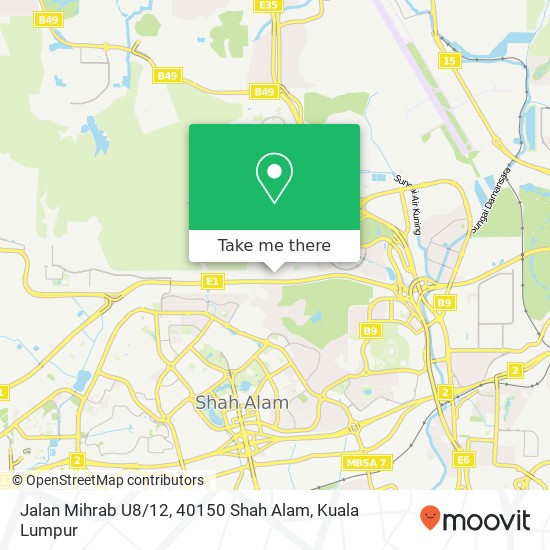 Jalan Mihrab U8 / 12, 40150 Shah Alam map