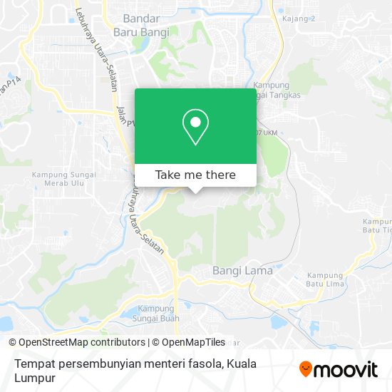 Peta Tempat persembunyian menteri fasola