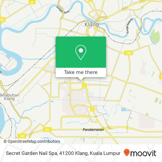 Secret Garden Nail Spa, 41200 Klang map