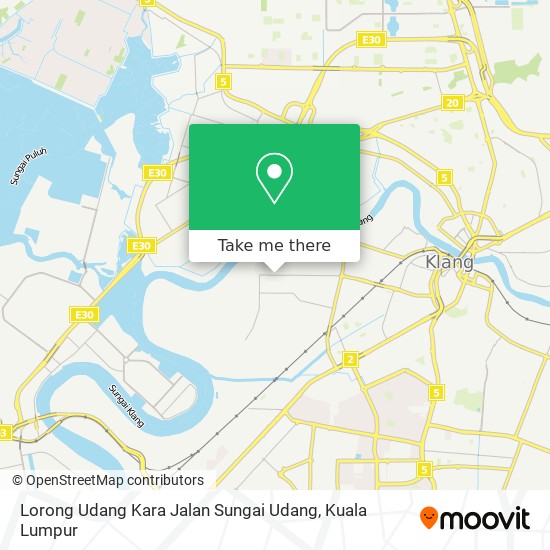 Peta Lorong Udang Kara Jalan Sungai Udang