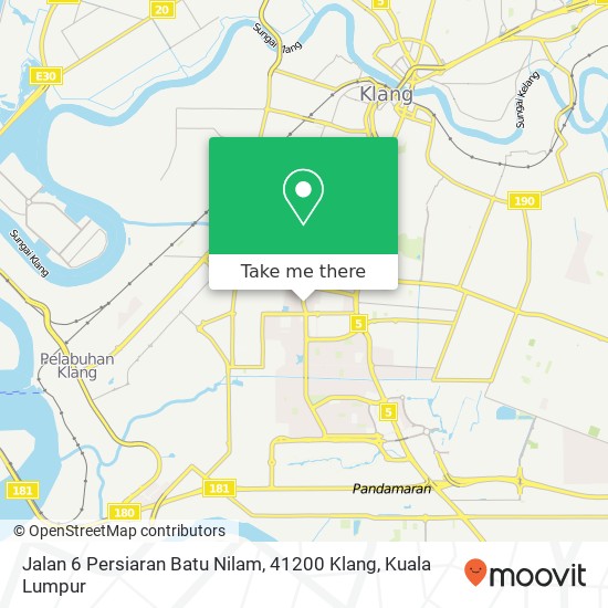 Jalan 6 Persiaran Batu Nilam, 41200 Klang map