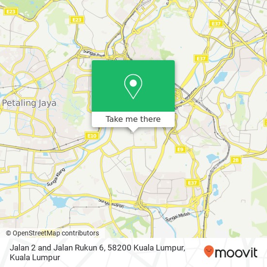 Peta Jalan 2 and Jalan Rukun 6, 58200 Kuala Lumpur