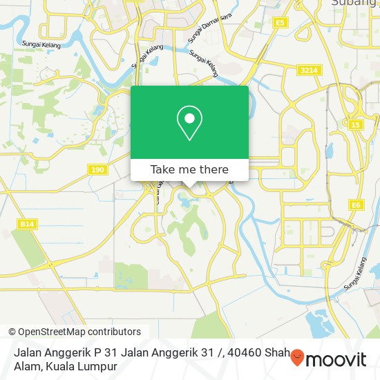 Peta Jalan Anggerik P 31 Jalan Anggerik 31 /, 40460 Shah Alam