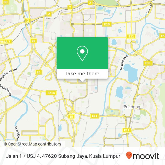 Jalan 1 / USJ 4, 47620 Subang Jaya map