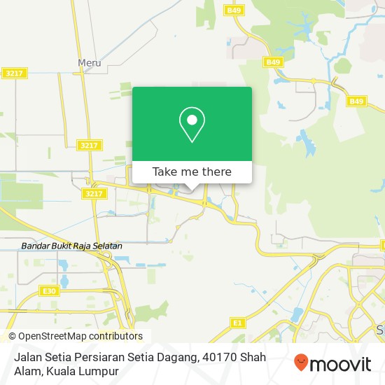 Jalan Setia Persiaran Setia Dagang, 40170 Shah Alam map