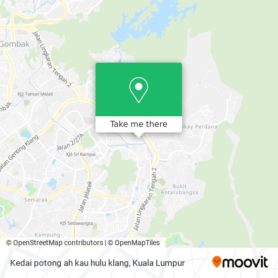 Peta Kedai potong ah kau hulu klang