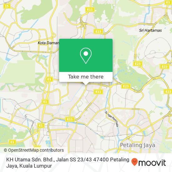 KH Utama Sdn. Bhd., Jalan SS 23 / 43 47400 Petaling Jaya map