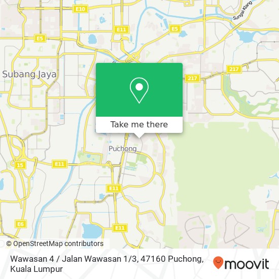 Peta Wawasan 4 / Jalan Wawasan 1 / 3, 47160 Puchong