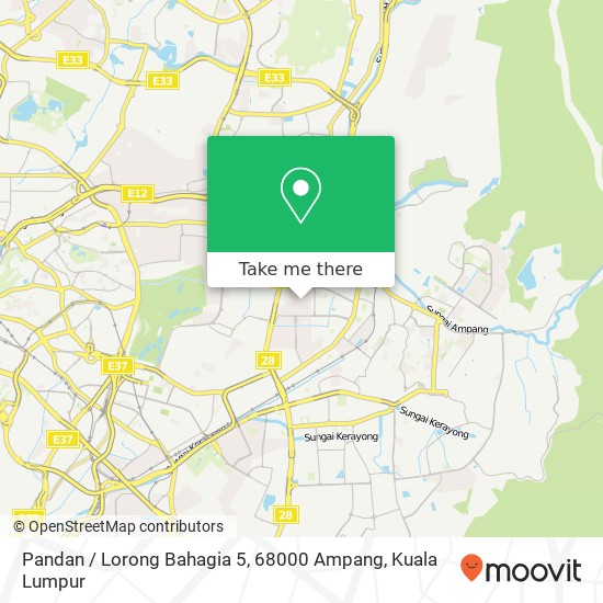 Pandan / Lorong Bahagia 5, 68000 Ampang map