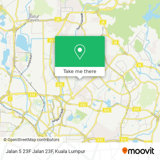 Jalan 5 23F Jalan 23F map