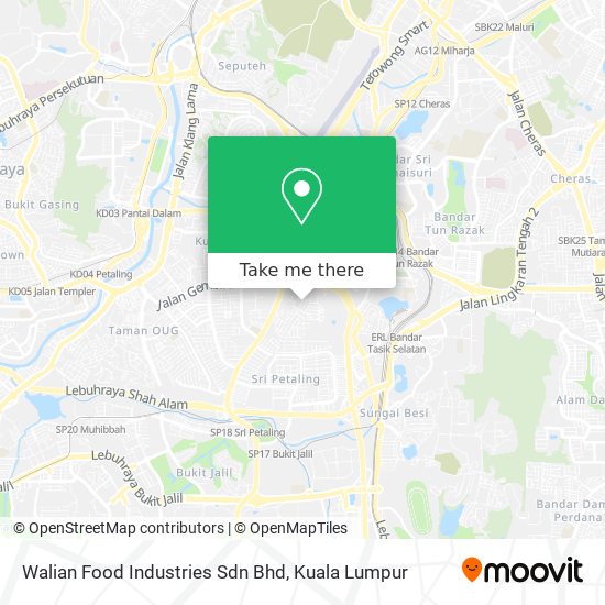 Walian Food Industries Sdn Bhd map