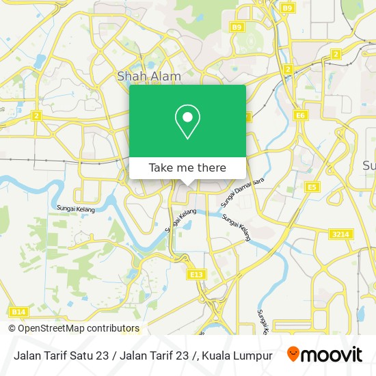 Peta Jalan Tarif Satu 23 / Jalan Tarif 23 /