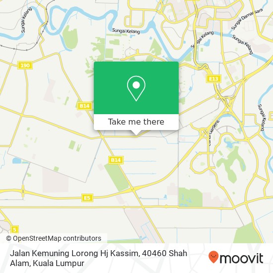 Jalan Kemuning Lorong Hj Kassim, 40460 Shah Alam map