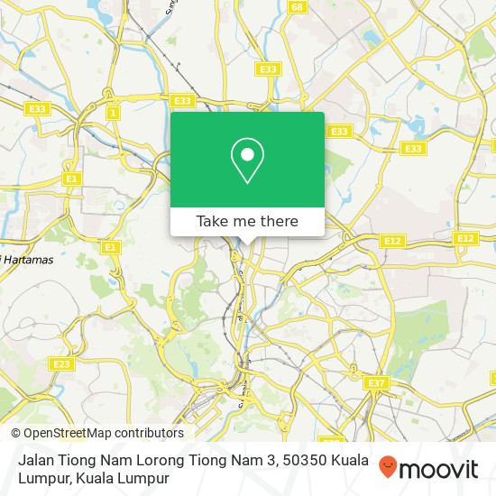 Jalan Tiong Nam Lorong Tiong Nam 3, 50350 Kuala Lumpur map