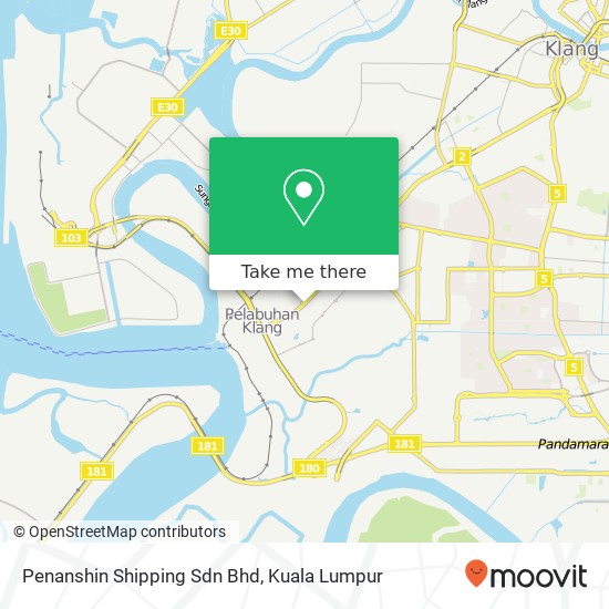 Peta Penanshin Shipping Sdn Bhd