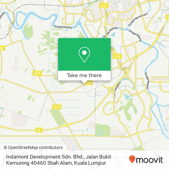 Peta Indamont Development Sdn. Bhd., Jalan Bukit Kemuning 40460 Shah Alam