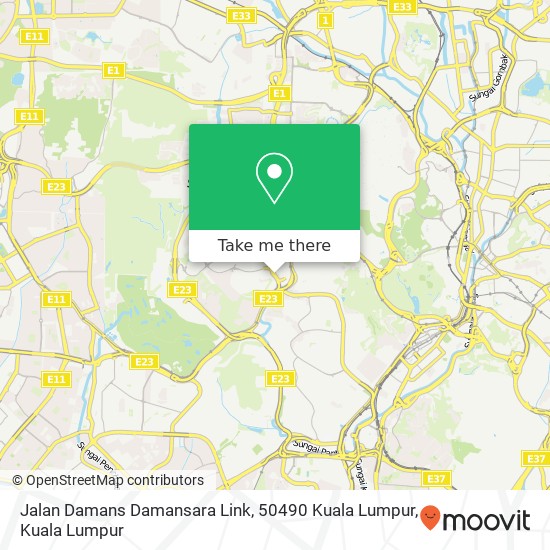 Peta Jalan Damans Damansara Link, 50490 Kuala Lumpur