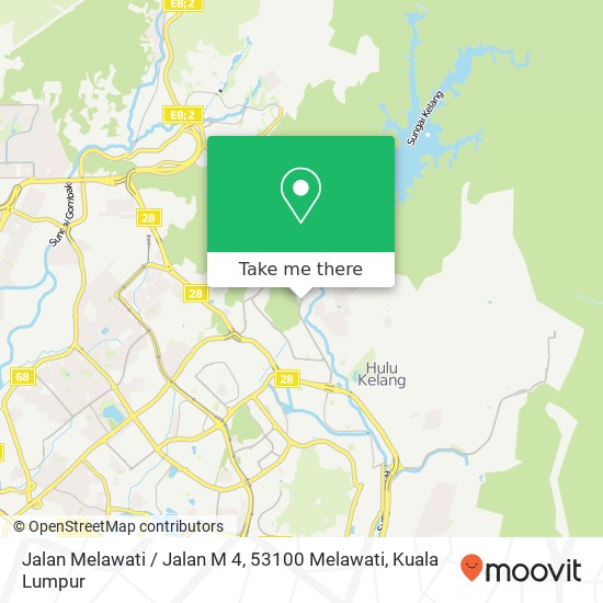 Peta Jalan Melawati / Jalan M 4, 53100 Melawati