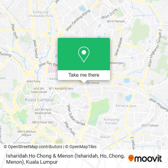 Peta Isharidah Ho Chong & Menon (Isharidah, Ho, Chong, Menon)