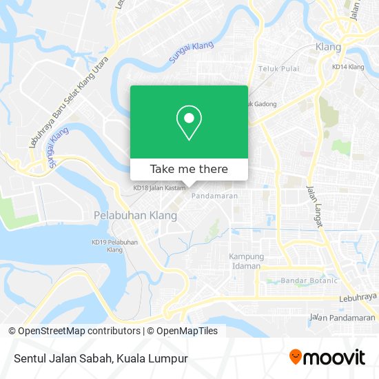 Sentul Jalan Sabah map