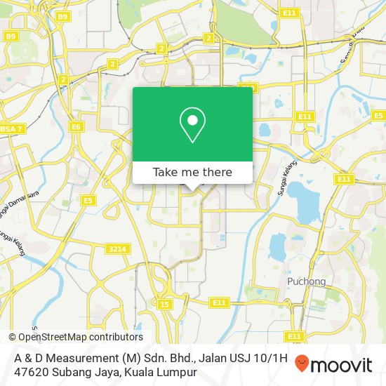 A & D Measurement (M) Sdn. Bhd., Jalan USJ 10 / 1H 47620 Subang Jaya map