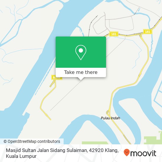 Peta Masjid Sultan Jalan Sidang Sulaiman, 42920 Klang