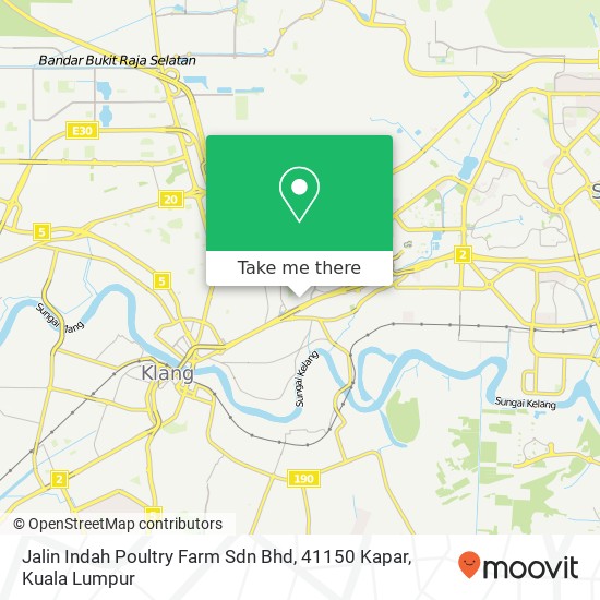 Peta Jalin Indah Poultry Farm Sdn Bhd, 41150 Kapar