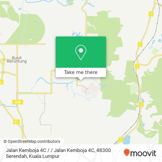 Peta Jalan Kemboja 4C / / Jalan Kemboja 4C, 48300 Serendah