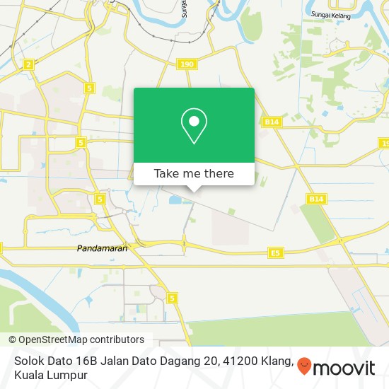 Solok Dato 16B Jalan Dato Dagang 20, 41200 Klang map