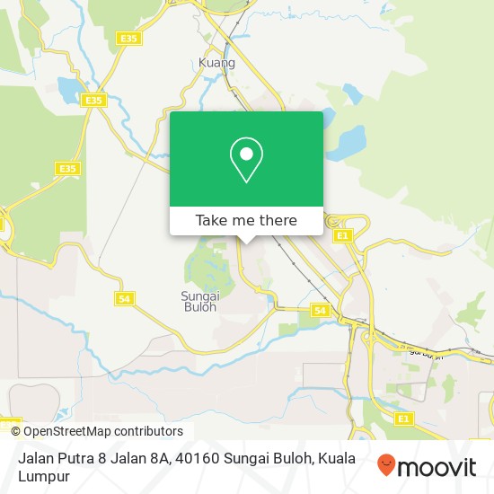 Peta Jalan Putra 8 Jalan 8A, 40160 Sungai Buloh