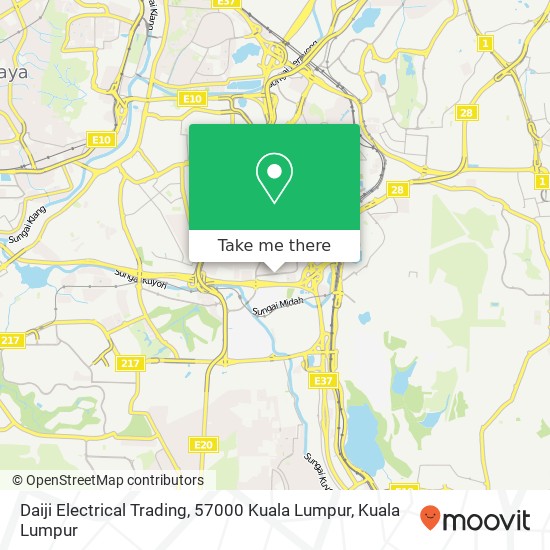 Peta Daiji Electrical Trading, 57000 Kuala Lumpur
