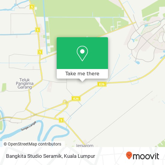 Peta Bangkita Studio Seramik, 42500 Telok Panglima Garang