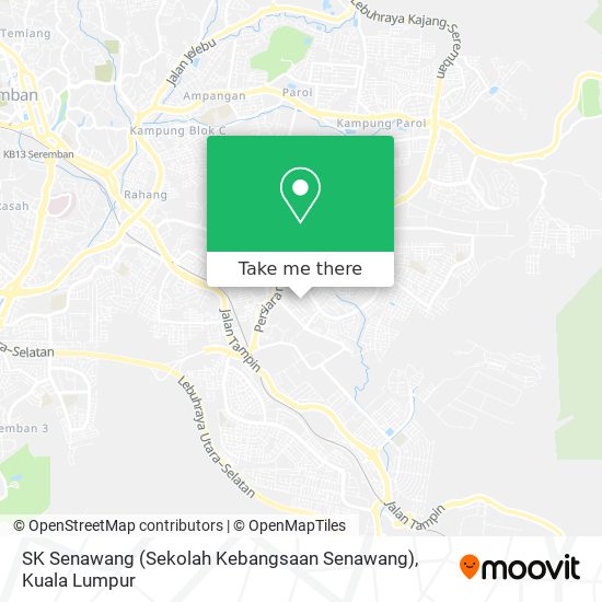 SK Senawang (Sekolah Kebangsaan Senawang) map