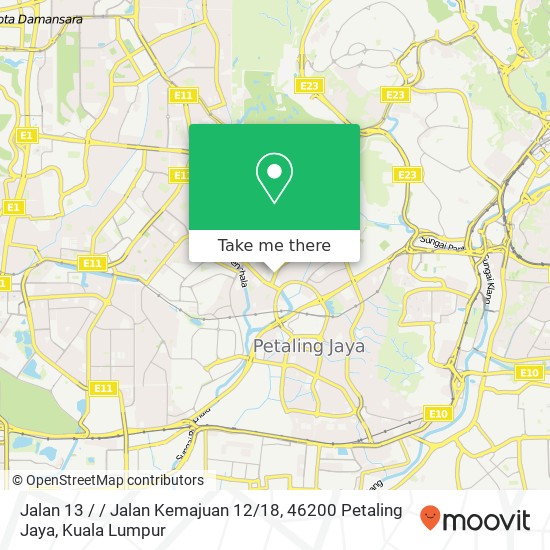 Jalan 13 / / Jalan Kemajuan 12 / 18, 46200 Petaling Jaya map