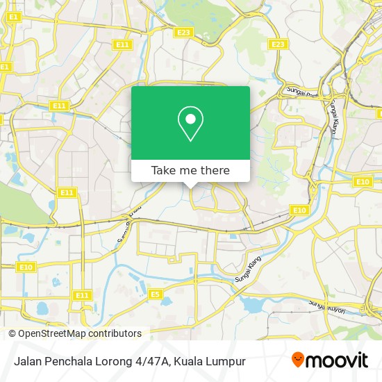 Peta Jalan Penchala Lorong 4/47A